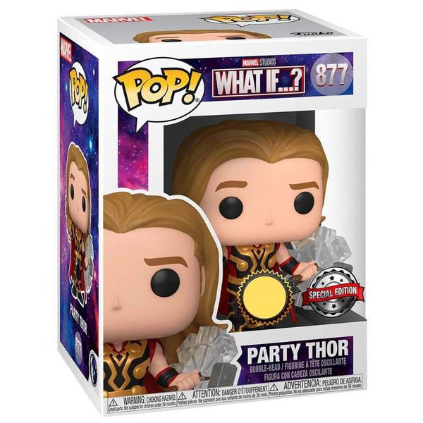 Imagem de Funko Pop! Marvel What If...  Exclusive - Party Thor 877