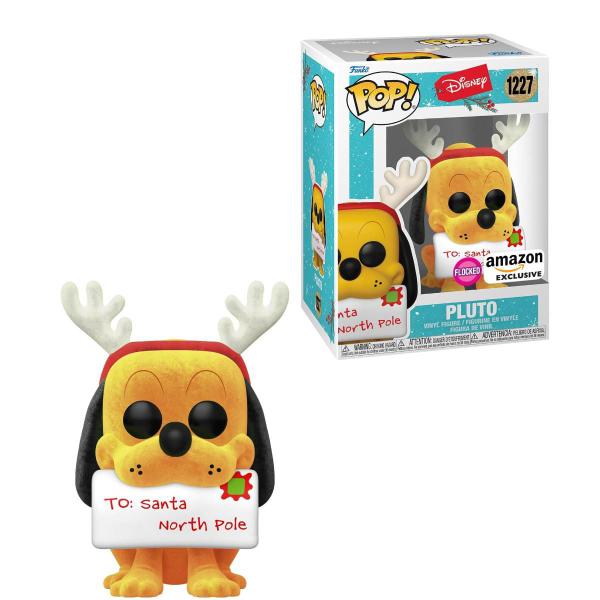 Imagem de Funko Pop Pluto Holiday Flocked 1227 Disney Am Exclusive