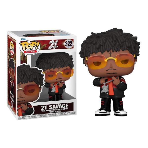 Imagem de Funko Pop Rocks: 21 Savage - 322