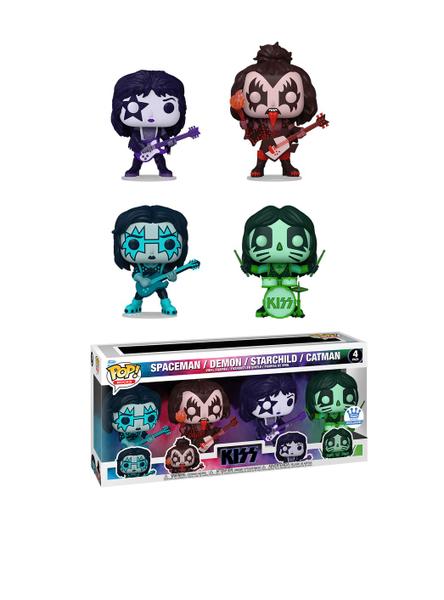 Imagem de Funko Pop! Rocks Kiss 4 Pack Exclusivo