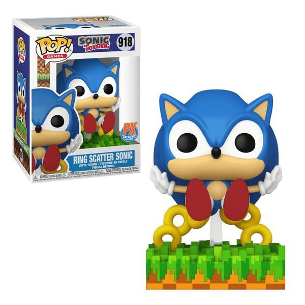 Imagem de Funko Pop Sonic The Hedgehog 918 Ring Scatter Sonic