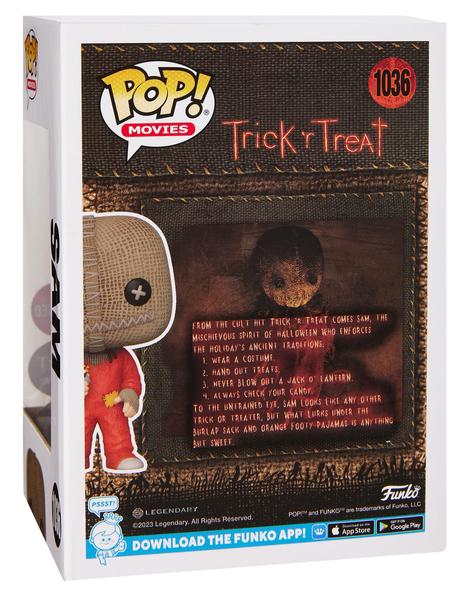 Imagem de Funko Pop! Spirit Halloween: Trick 'r Treat - Sam com Navalha, Flocked