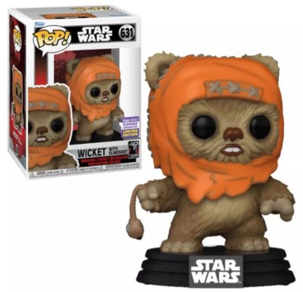 Imagem de Funko Pop Star Wars 631 - Wicket with Slingshot