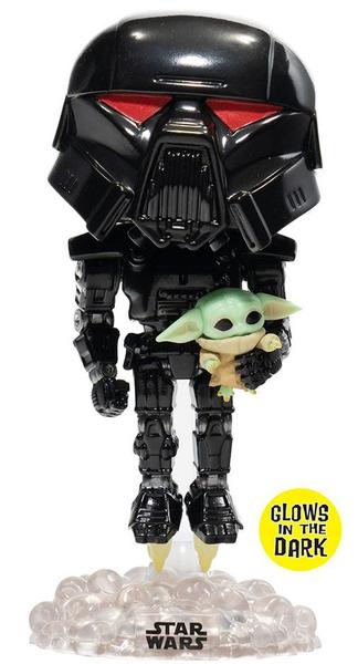 Imagem de Funko Pop Star Wars Dark Trooper With Grogu 488