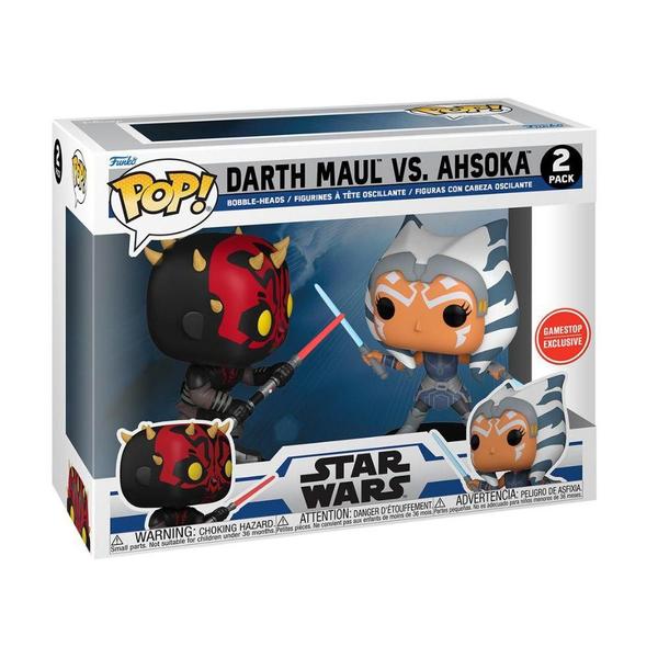 Imagem de Funko Pop Star Wars Darth Maul vs Ahsoka 2-Pack