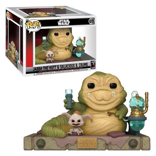 Imagem de Funko Pop Star Wars Jabba The Hut & Salacious B. Crumb 611