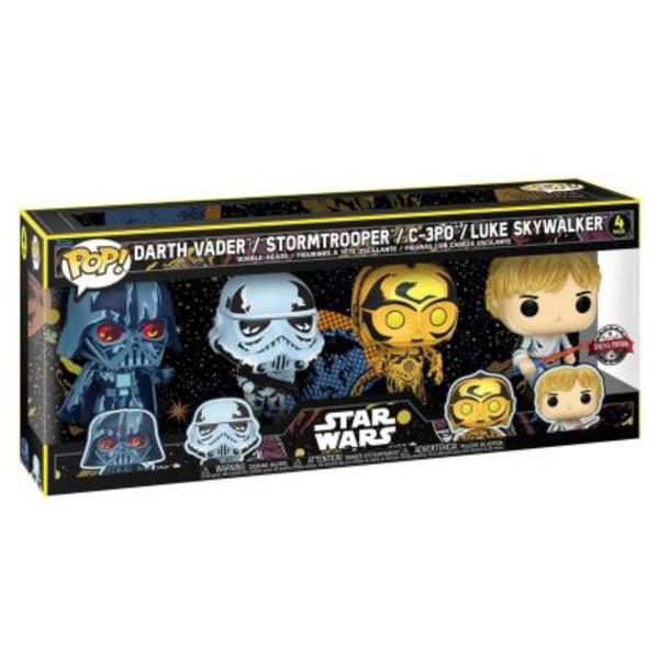 Imagem de Funko Pop Star Wars Retro Series Edição Especial 4PK -63198