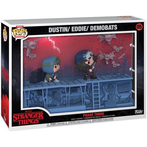 Imagem de Funko pop stranger things - dustin, eddie e demobats - deluxe moment phase three 05