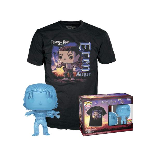 Imagem de Funko Pop Tees Camiseta E Pop Attack On Titan - Eren Jaeger - Tam Gg