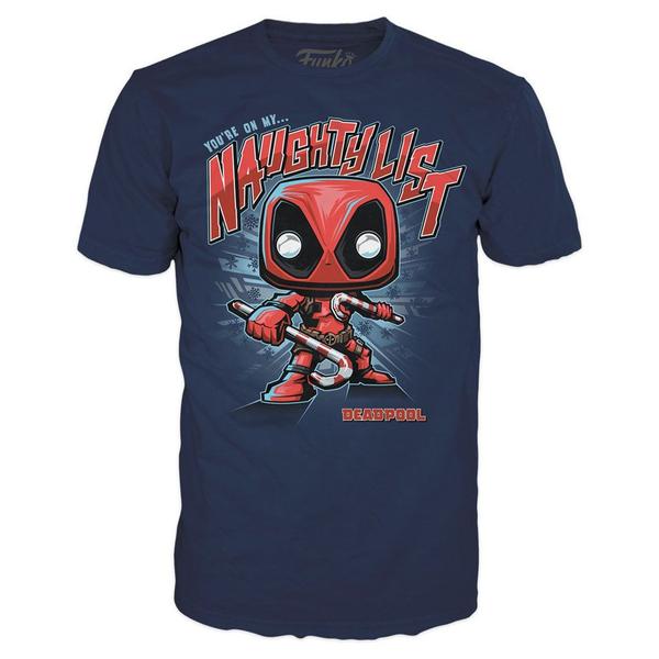 Funko pop tees marvel deadpool holiday + camiseta Imagem de Funko pop tees marvel deadpool holiday + camiseta