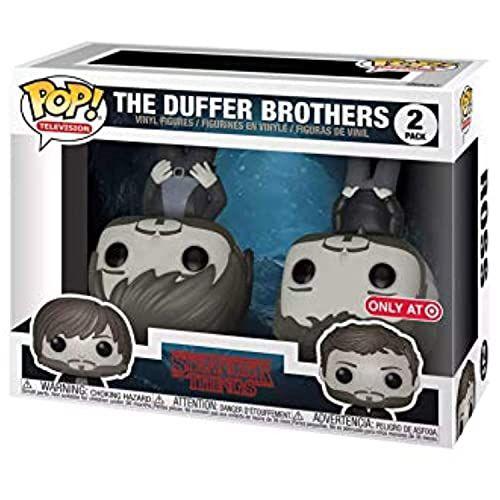 Imagem de Funko Pop! Televisão: Stranger Things - The Duffer Brothers (de cabeça para baixo) - Boneco de vinil colecionável exclusivo da Target - Pacote com 2