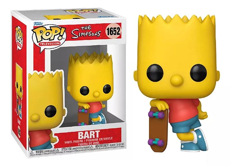 Imagem de Funko Pop The Simpsons Bart Com Skate 1652 Original