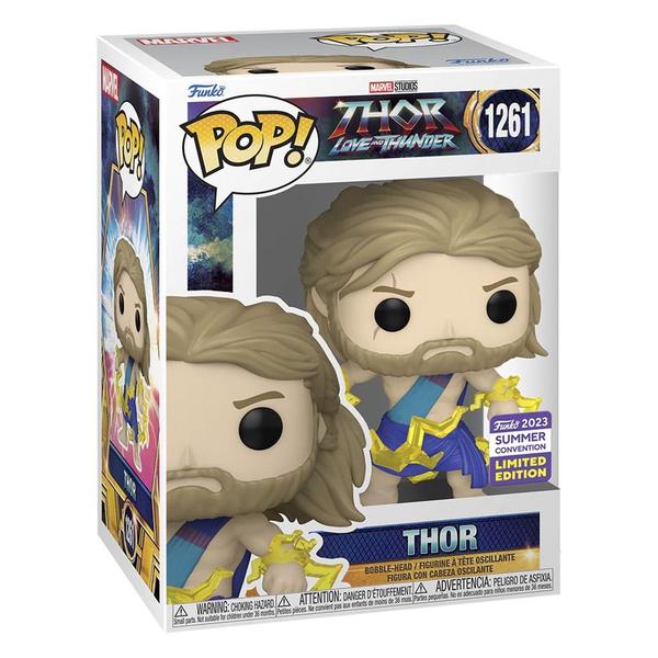 Imagem de Funko Pop Thor Love And Thunder Thor In Toga 1261 Sdcc