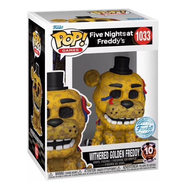 Imagem de Funko Pop Withered Golden Freddy 1033 Five Nights FNAF