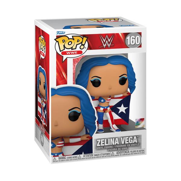 Imagem de Funko Pop! WWE: Zelina Vega com Bandeira de Porto Rico