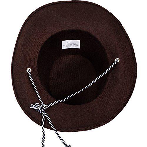 Imagem de Funny Party Hats Baby Cowboy Hat - Cowboy Hat Toddler  Studded Cowboy Hat - Brown Felt Cowboy Hat - Cowboy Accessories