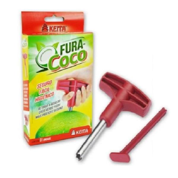 Imagem de Fura Coco Abridor Furador Perfurador Bebida Bar Praia