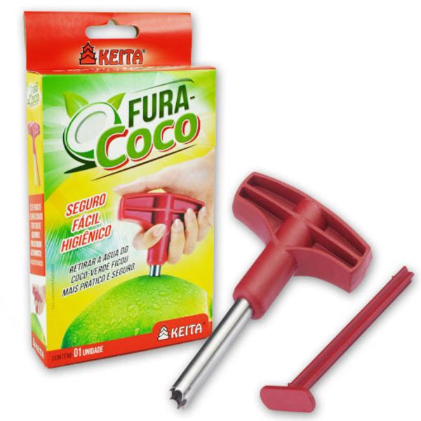 Imagem de Fura Coco Abridor Perfurador Furador Keita