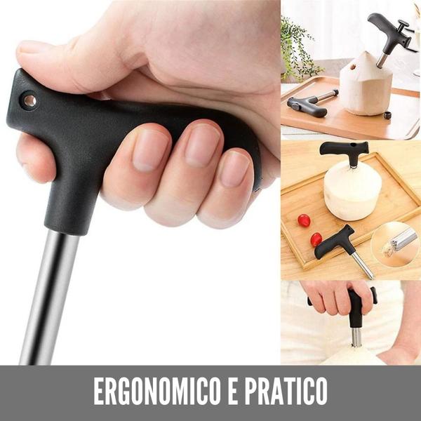 Imagem de Fura Coco Furador Perfurador Manual Abridor Inox