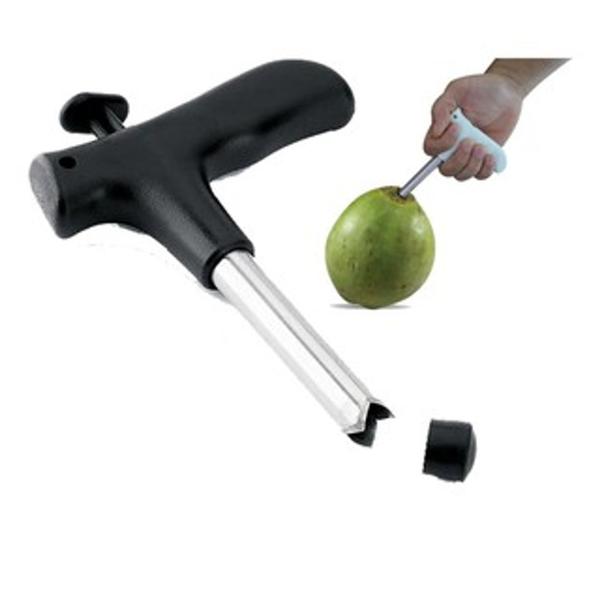 Fura Coco Furador Perfurador Manual Abridor Rápido Inox - coisaria Imagem de Fura Coco Furador Perfurador Manual Abridor Rápido Inox