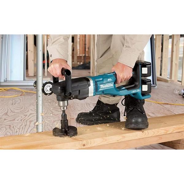 Imagem de Furadeira angular a bateria 18v + 18v com alta capacidade de perfuração - dda460z - makita