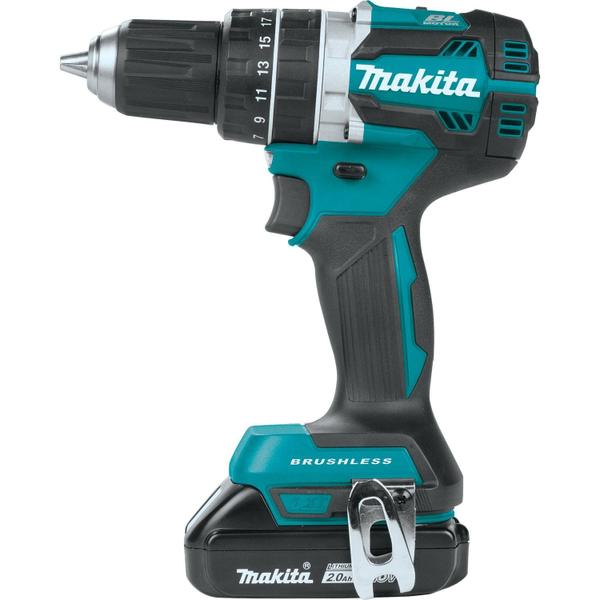 Imagem de Furadeira com chave de martelo Makita XPH12R 18V LXT 2.0Ah