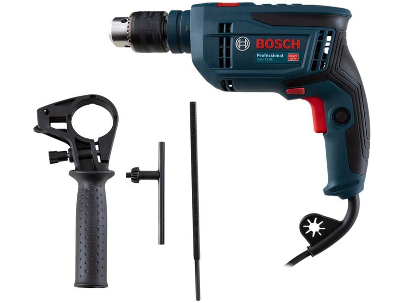 Furadeira de Impacto Bosch 750W 4 Peças GSB 13 RE Pro - GSB 13 RE Furadeira de Impacto Bosch 750W 4 Peças GSB 13 RE Pro - GSB 13 RE
