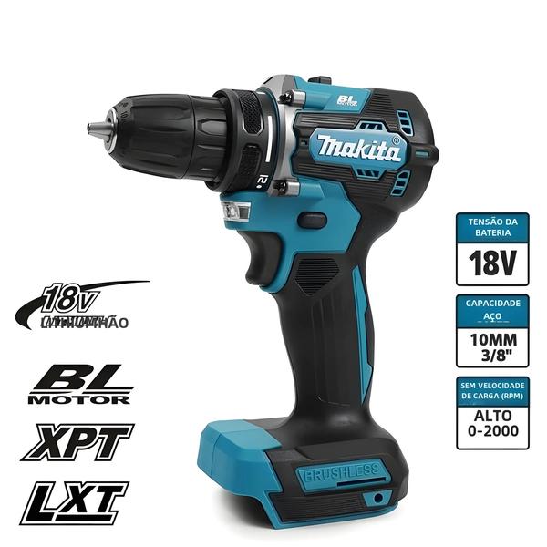 Imagem de Furadeira de Impacto Makita 18V DDF487 sem Escova - 5 Funções