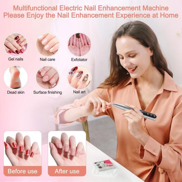 Imagem de Furadeira de unhas elétrica NAILGIRLS 35000rpm para unhas de acrílico