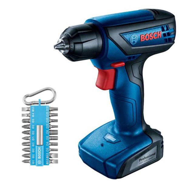 Imagem de Furadeira e Parafusadeira Bosch com Bits, GSR 1000 Smart, 12 Volts