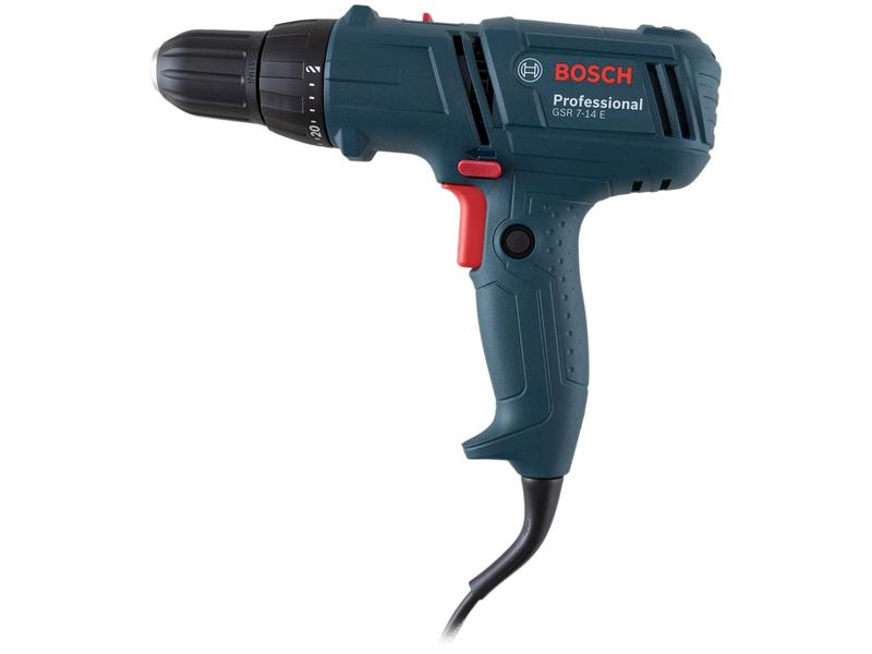 Furadeira e Parafusadeira Elétrica Bosch 400W - 2 Velocidades Mandril 3/8” GSR 7-14 E Prof... Furadeira e Parafusadeira Elétrica Bosch 400W - 2 Velocidades Mandril 3/8” GSR 7-14 E Prof...