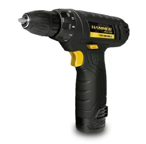 Imagem de Furadeira E Parafusadeira Hammer 12V Lítio Pli10 Bivolt