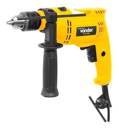 Imagem de Furadeira Elétrica De Impacto Vonder Fiv 550n 2800rpm 550w Amarelo 127v