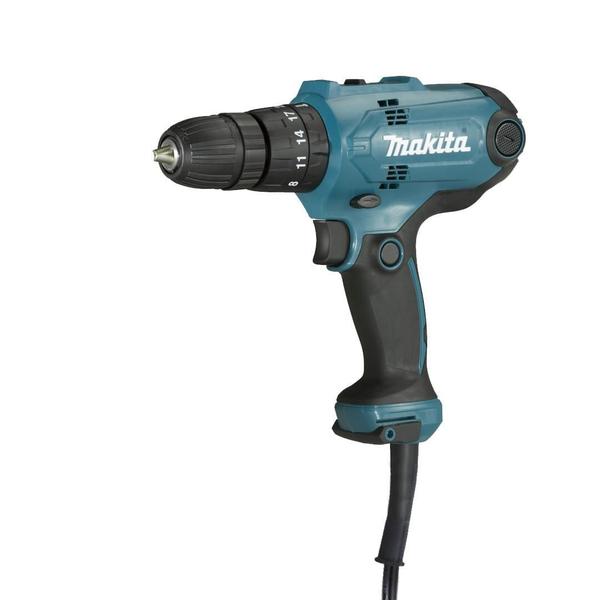 Imagem de Furadeira Parafusad Impcto Makita 3/8 320W Hp0300 + Brocas