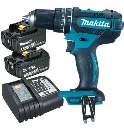 Imagem de Furadeira Parafusadeira 18v Dhp482 Makita Com 2 Baterias 3ah