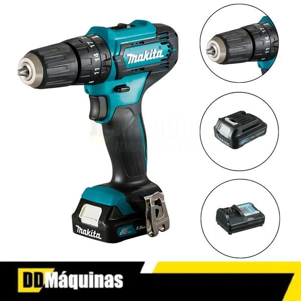 Imagem de Furadeira Parafusadeira Bateria 12V HP333DWYX3 - Makita