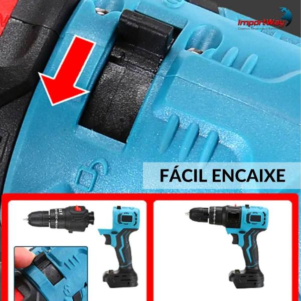 カキタマ 9個 Furadeira Parafusadeira Bateria Multifuncional 9 Em 1