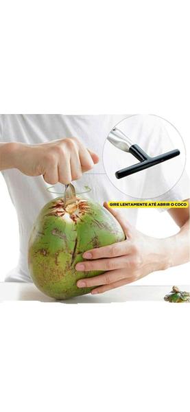 Furador de Coco Inox - Abertura Fácil e Higiênica - Linha Home Imagem de Furador de Coco Inox - Abertura Fácil e Higiênica
