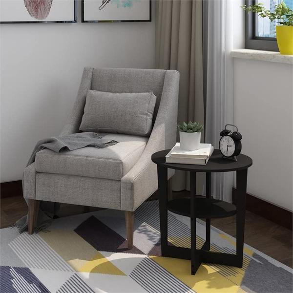 Imagem de Furinno JAYA Oval End Table, Dois, Nozes