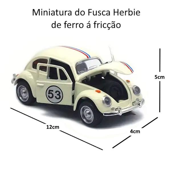 Imagem de Fusca de Metal Fricção Herbie 1:32 Atacado Revender Lojista