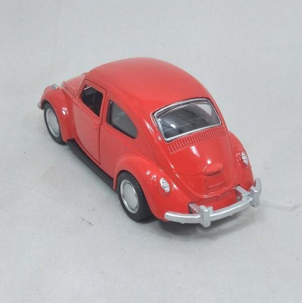 Imagem de Fusca Metal Vermelho Volks Miniatura Fricção Abre As Portas