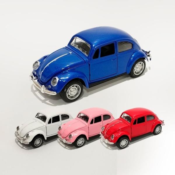 Imagem de Fusca Miniatura de Ferro C/ Portas Fricção Carrinho Metal Colecionador Brinquedo