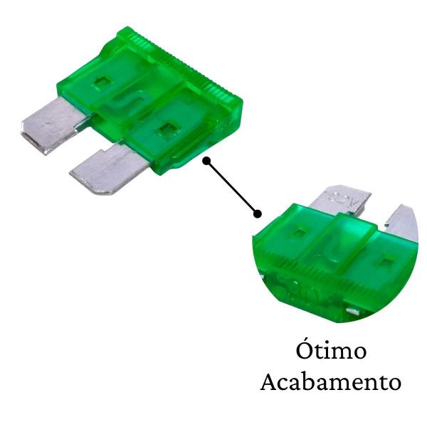 Imagem de Fusível Lâmina Comum Engate Normal Reforçado Universal Nacional Sortido Variado Misto - 100 Unidades