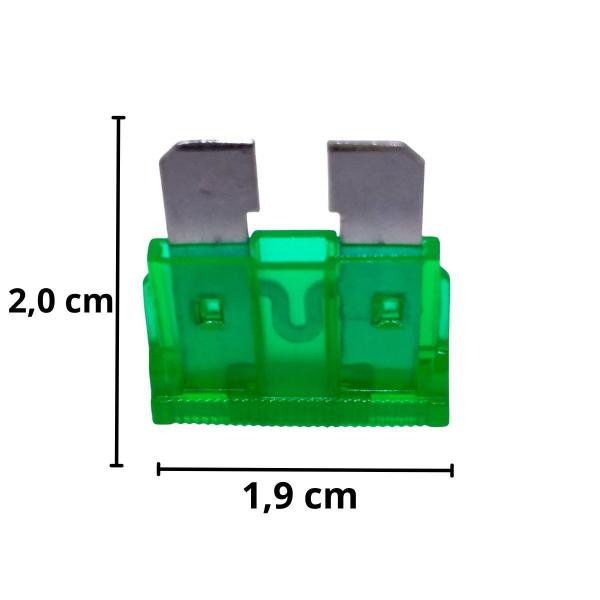 Imagem de Fusível Lâmina Comum Médio Amperes Misto Pacote Com 100 Unidades Fuzivel Reforçado Para Aparelhos Automotivos
