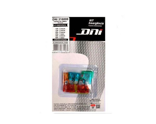 Fusível Lâmina Universal Kit Emergência com 10 Peças - DNI 316000 - Multcomercial Imagem de Fusível Lâmina Universal Kit Emergência com 10 Peças - DNI 316000