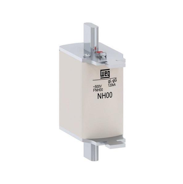 Fusível Retardado gL/Gg FNH00 63A NH Contato Faca Weg Imagem de Fusível Retardado gL/Gg FNH00 63A NH Contato Faca Weg
