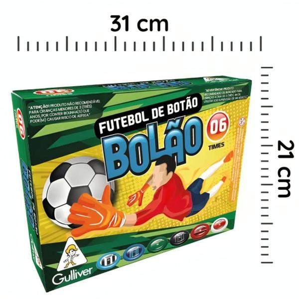 Imagem de Futebol Botão Com 6 Times Sortidos 0481 - Gulliver