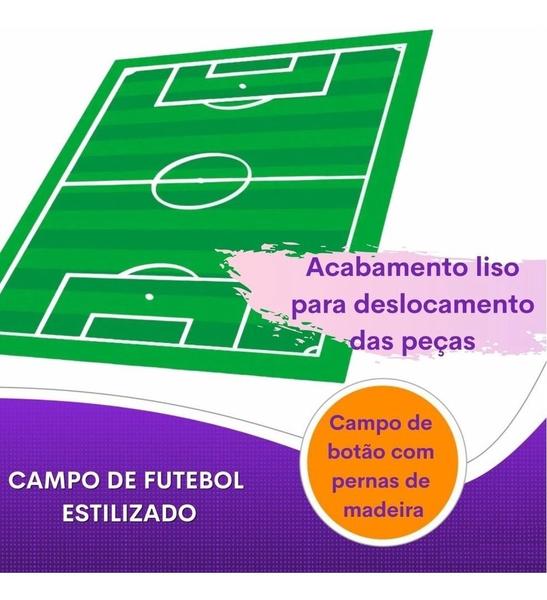 Imagem de Futebol De Botão Campo 2 Times Portátil Com Pés - Souza