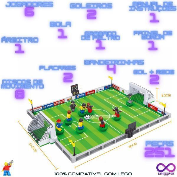 Imagem de Futebol Estádio Com Jogadores Blocos Montar 251 Peças 25590