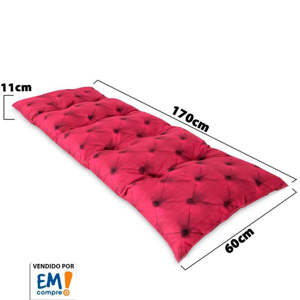 Imagem de Futon Dobrável de Espuma Solteiro Pink - Emcompre